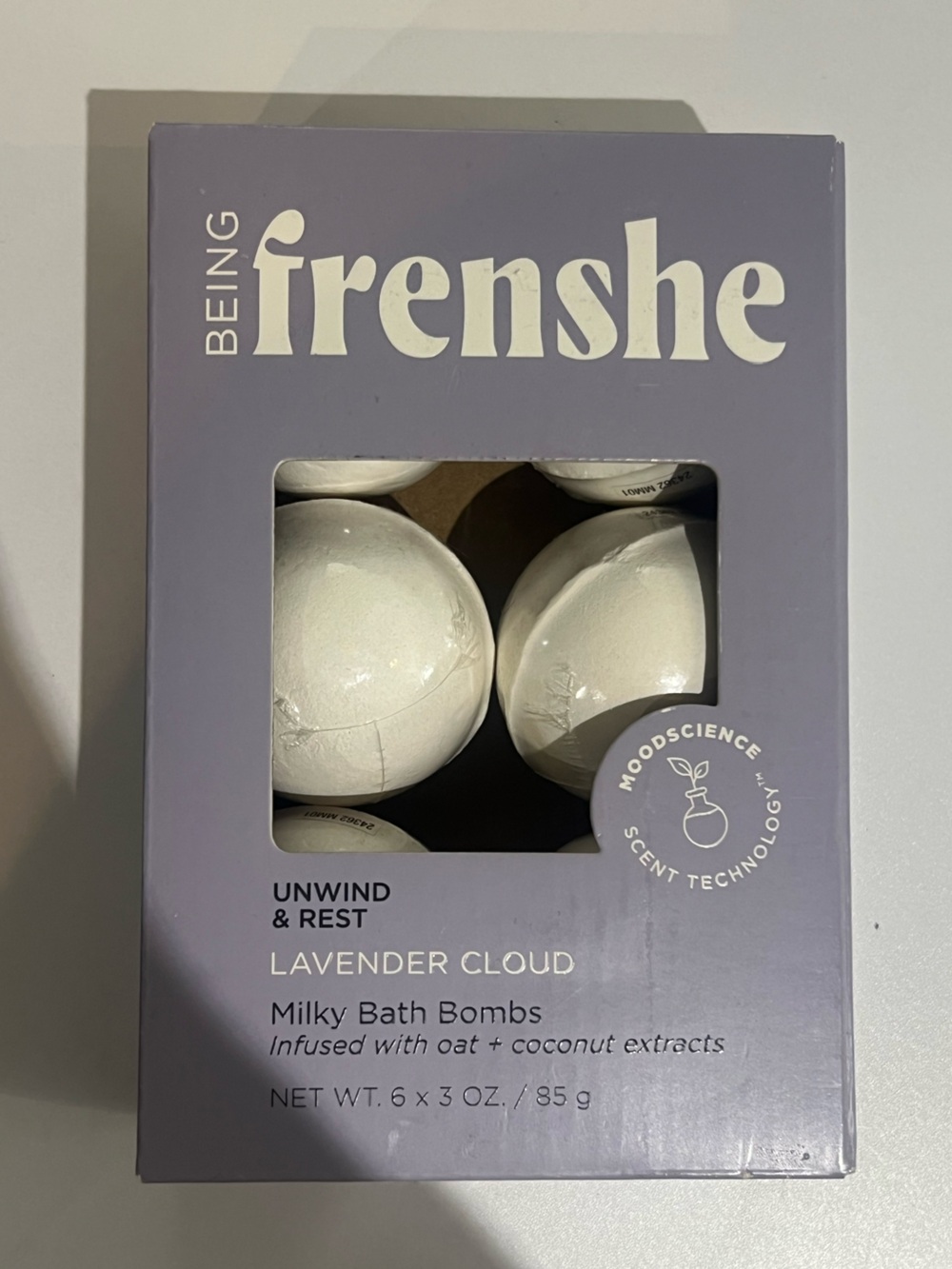 Being Frenshe White Bath Bomb Set - Lavender Cloud